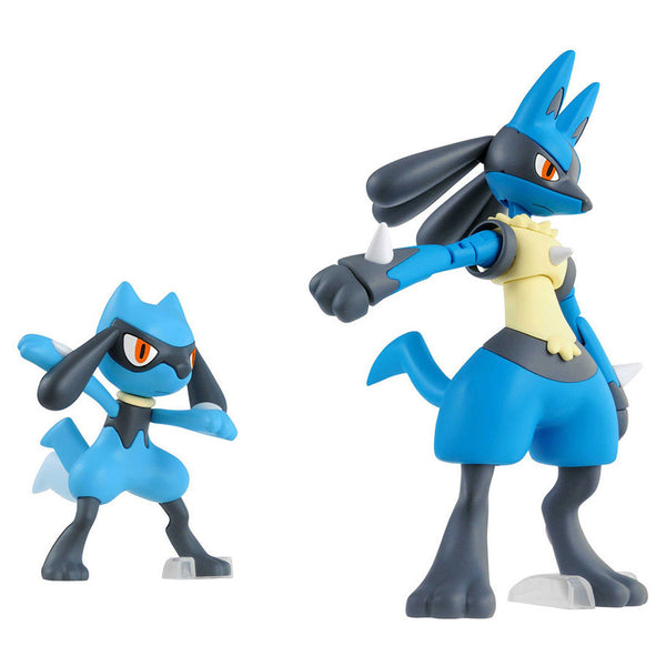 Bandai Model Kit: Riolu & Lucario